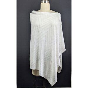 Talbots Poncho Size Small XS Asymmetrical Cottagecore Beachy Lightweight NEW‎